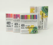 12-120 Watercolor Brush Pen Set Artist Sketch Marker - White-36 Colours V528-P1MODEL-36COLOURS55760