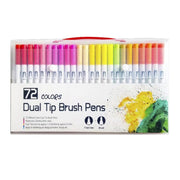 12-120 Watercolor Brush Pen Set Artist Sketch Marker - White-36 Colours V528-P1MODEL-36COLOURS55760
