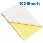 A4 Self Adhesive Sticker Paper Sheet Label Laser Inkjet Print Mailing Address - White Matte*100 PCS V528-P1WHITEMATTE-100PCS94688