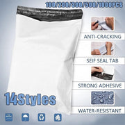 Poly Mailer Bags Mailing Satchel Plastic Courier Self Sealing Packing - 20*80cm *100 PCS V528-P203SIZE-20-80CM-100PCS12607