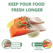Black Vacuum Food Sealer Seal Bags Rolls Saver Storage Commercial 20/28Cm*5M - 20cm* 5m* 1 Roll V528-P20SIZEANDQTY-20CM-5M-1ROLL98529