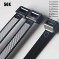 50X Cable Ties Zip Ties Nylon Uv Stabilised Black Cable Tie - 10*700mm White V528-P23SIZE-10-700MMWHITE5098949