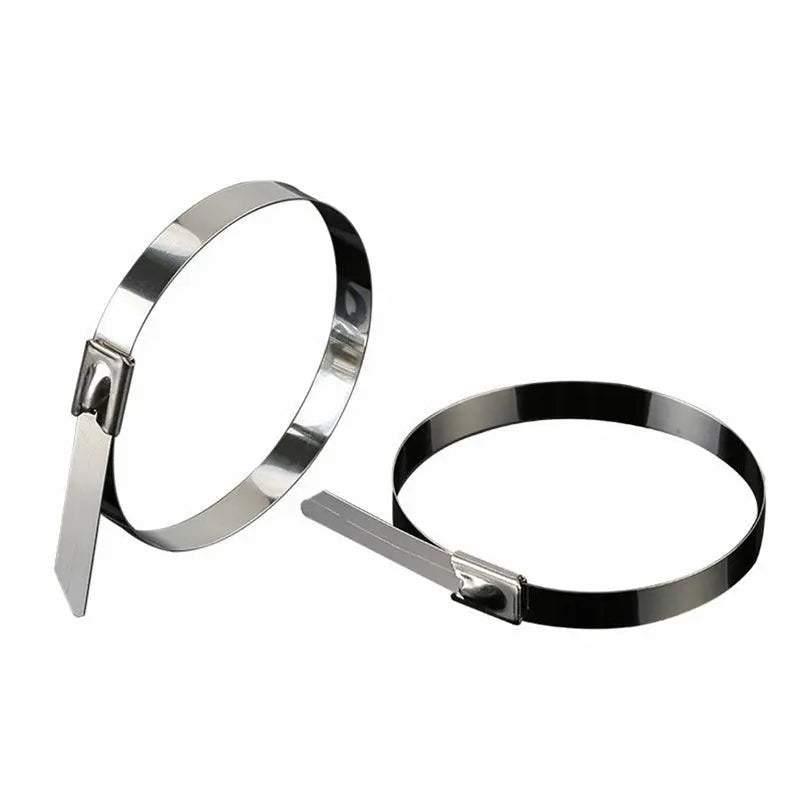 100x Stainless Steel Cable Ties SS304 Marine Grade Zip Strap Locking Wrap 100-800mm - 4.6*600mm V528-P2771663