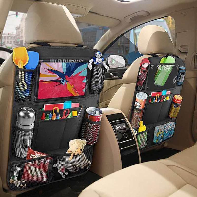 2Pcs Car Back Seat Organiser Travel Storage Bag Organizer Ipad Holder Pocket Au V528-P288370
