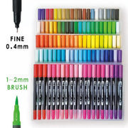 12-120 Watercolor Brush Pen Set Artist Sketch Marker - White-72 Colours V528-P2MODEL-72COLOURS92910