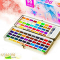12-90 Watercolour Paint Set With Brush Painting Water Colour Kits - 90 Colours V528-P2PACKAGE-90COLOURS97380
