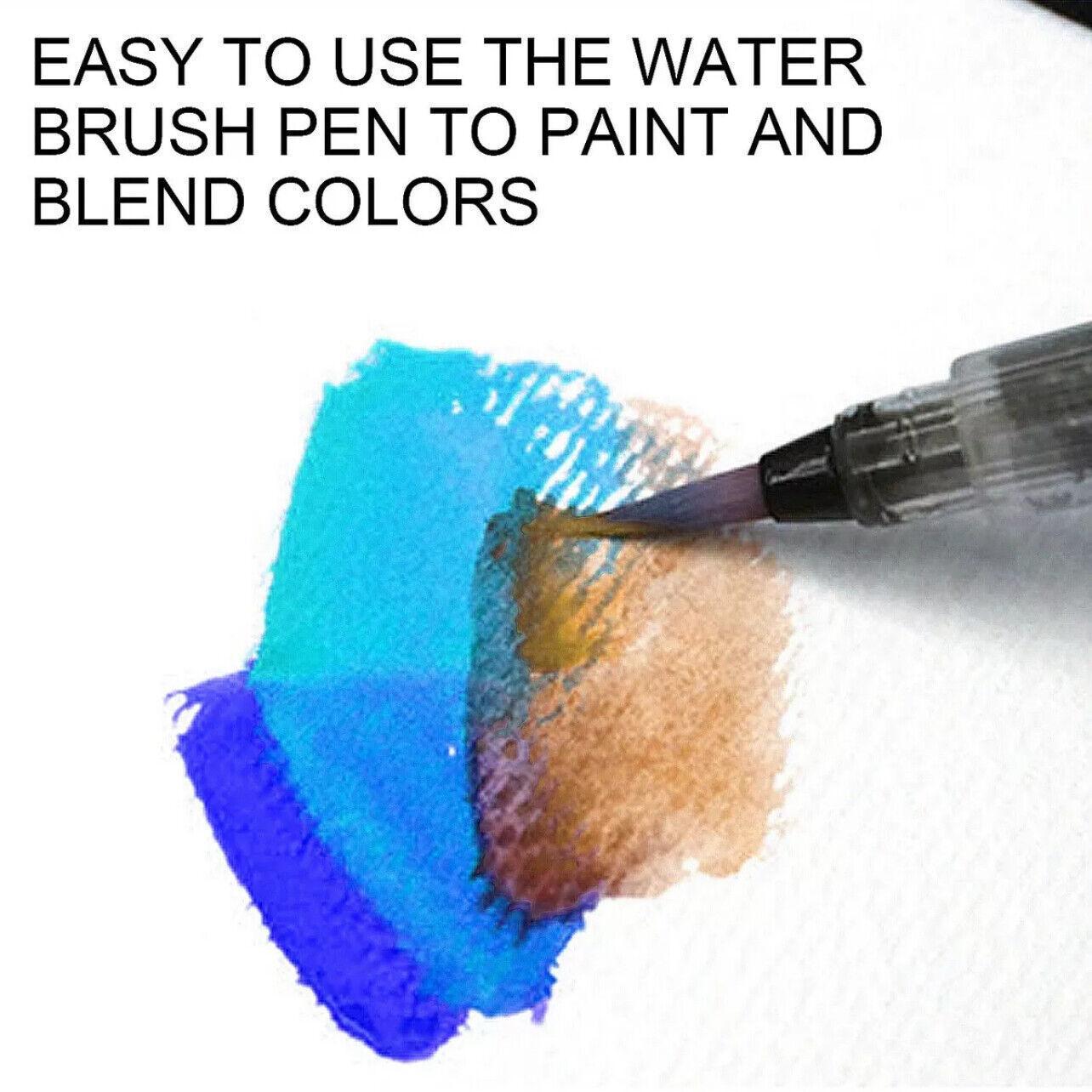 12-90 Watercolour Paint Set With Brush Painting Water Colour Kits - 90 Colours V528-P2PACKAGE-90COLOURS97380