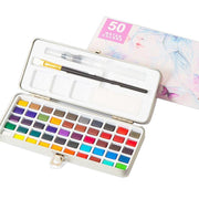 12-90 Watercolour Paint Set With Brush Painting Water Colour Kits - 90 Colours V528-P2PACKAGE-90COLOURS97380