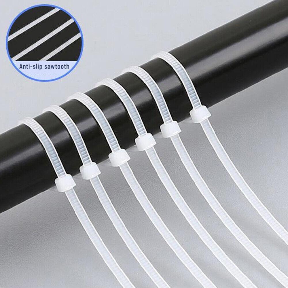 100X Cable Ties Zip Ties Nylon UV Stabilised Bulk White Cable Ties - 10*700mm White V528-P2SIZE-10700MMWHITEQTY-10091047