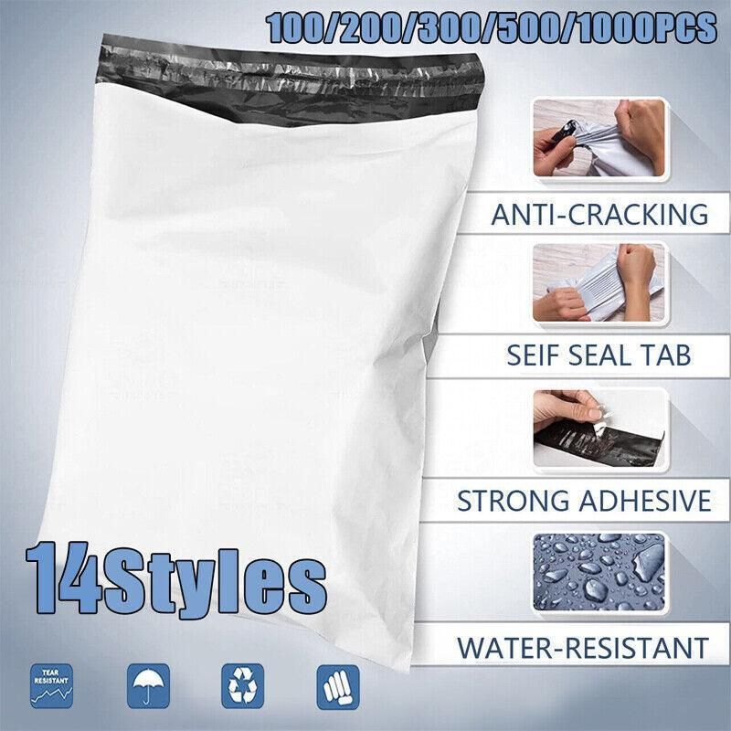 Poly Mailer Bags Mailing Satchel Plastic Courier Self Sealing Packing - 35*45cm *100 PCS V528-P35SIZE-35-45CM-100PCS76297