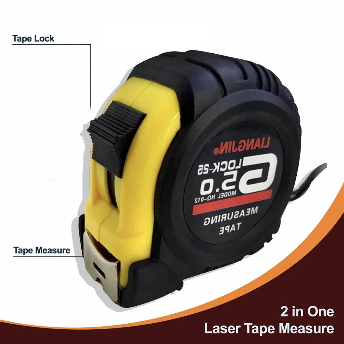 Steel Measuring Tape with Lock Rubber Grip Metric and Inch Ruler 3M 5M 10M - 3M V528-P3MMODEL-3M76108