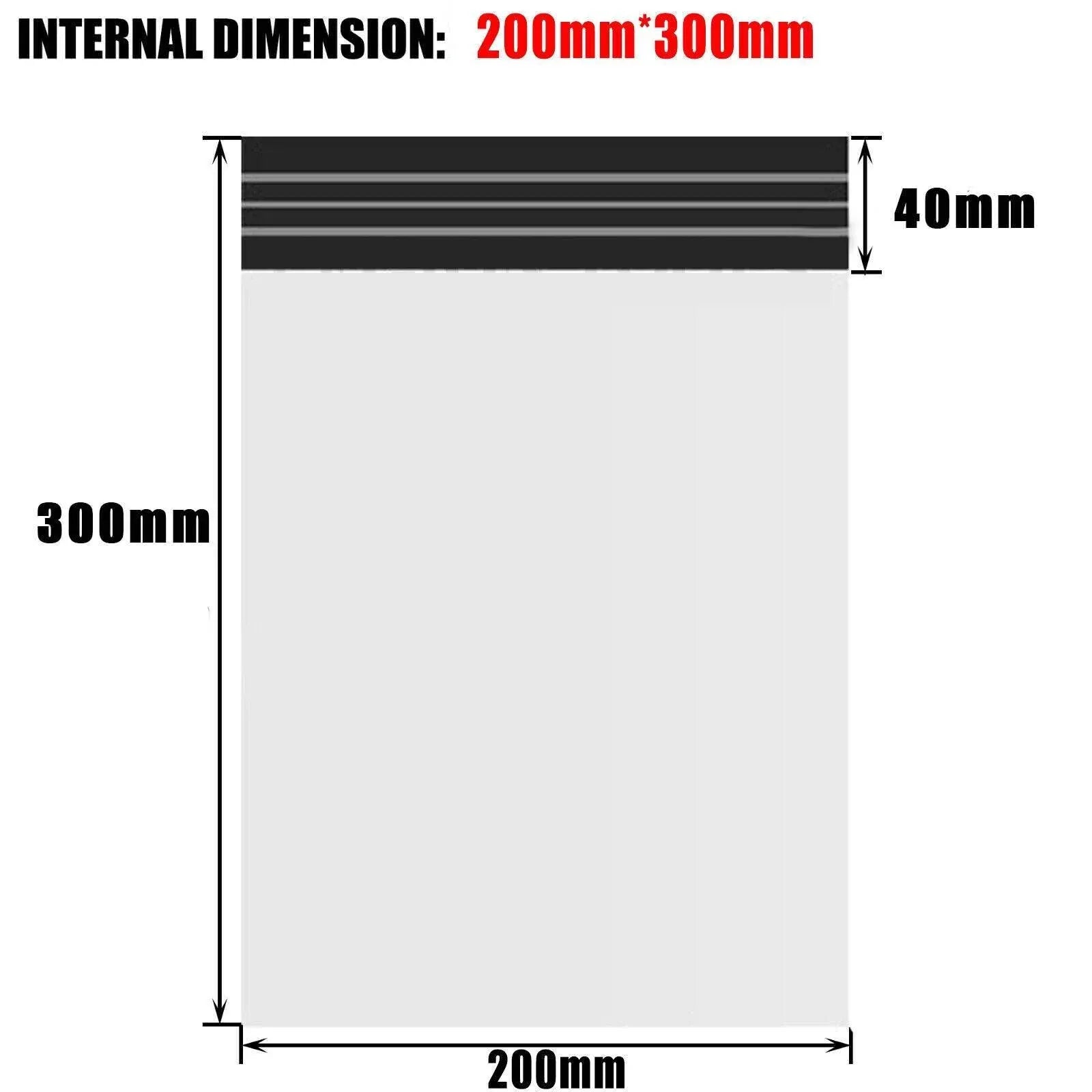 Poly Mailer Bags Mailing Satchel Plastic Courier Self Sealing Packing - 45*60cm *100 PCS V528-P452SIZE-45-60CM-100PCS36860