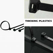 250X Cable Ties Zip Ties Nylon UV Stabilised Black Cable Tie - 4.8*350mm V528-P4SIZE-4-8-350MM-QTY-25041255