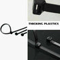 250X Cable Ties Zip Ties Nylon UV Stabilised Black Cable Tie - 4.8*350mm V528-P4SIZE-4-8-350MM-QTY-25041255