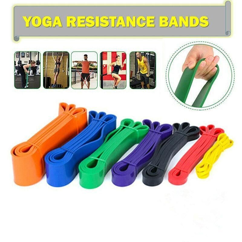 Heavy Duty Resistance Yoga Band Loop Exercise Fitness Workout Band Gym Band - Orange 170-230 lbs (83mm*2080mm) V528-P535859