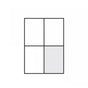 A4 Self Adhesive Sticker Paper Sheet Label Laser Inkjet Print Mailing Address - White Matte 2x2 *100 PCS V528-P9WHITEMATTE22-100PCS16249