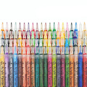 Flysea 12-80 Colours Acrylic Paint Pens Painting Stone Ceramic Glass Markers 0.7 - White*6 Set V528-PACK-WHITE-6SET79529