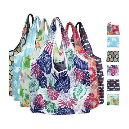 Reusable Foldable Light Waterproof Shopping Bags Carry bag Grocery Big - B-01 V528-PACKAGE-B-0137427