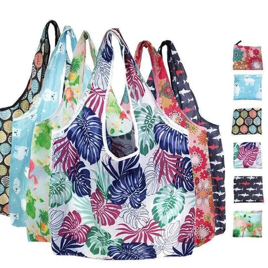 Reusable Foldable Light Waterproof Shopping Bags Carry bag Grocery Big - B-02 V528-PACKAGE-B-0217823