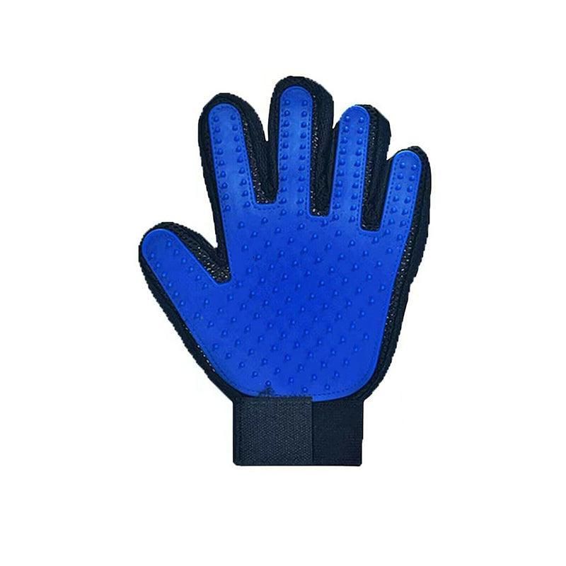 Pet Dog Cat Massage Hair Removal Grooming Comb Touch Cleaning Brush Magic Glove - Blue Left Hand V528-PACKAGE-BLUELEFTHAND96660
