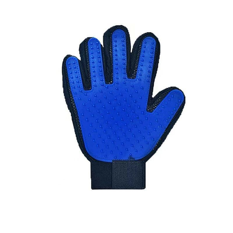 Pet Dog Cat Massage Hair Removal Grooming Comb Touch Cleaning Brush Magic Glove - Blue Right Hand V528-PACKAGE-BLUERIGHTHAND37000