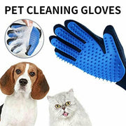 Pet Dog Cat Massage Hair Removal Grooming Comb Touch Cleaning Brush Magic Glove - Blue Right Hand V528-PACKAGE-BLUERIGHTHAND37000