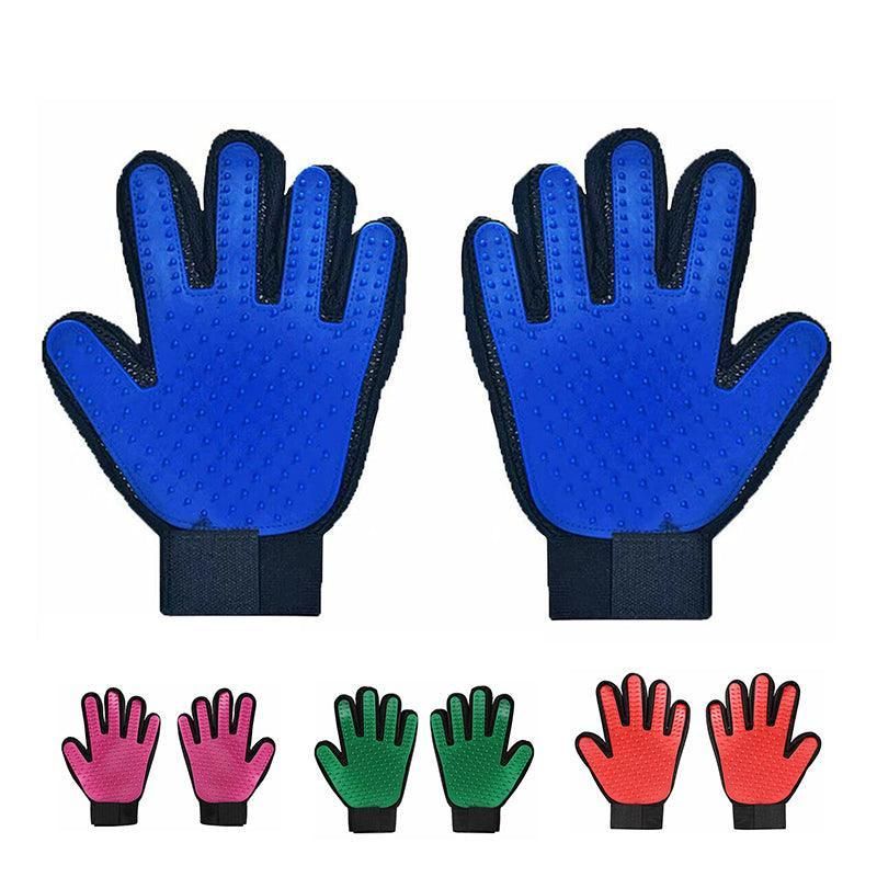 Pet Dog Cat Massage Hair Removal Grooming Comb Touch Cleaning Brush Magic Glove - Green Left Hand V528-PACKAGE-GREENLEFTHAND29058