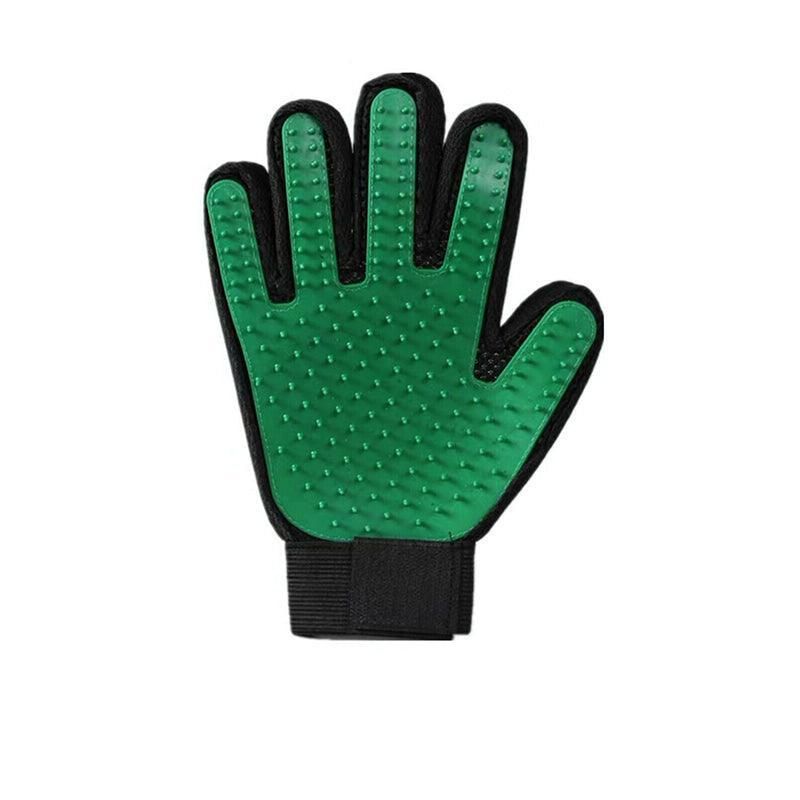Pet Dog Cat Massage Hair Removal Grooming Comb Touch Cleaning Brush Magic Glove - Green Right Hand V528-PACKAGE-GREENRIGHTHAND48302