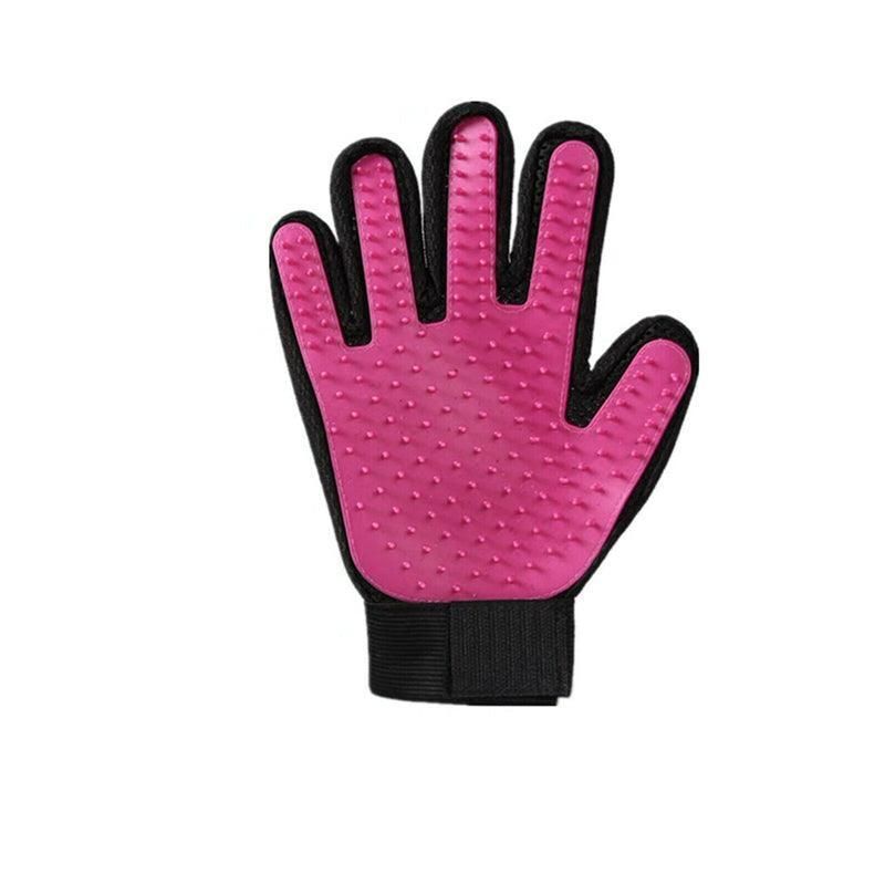 Pet Dog Cat Massage Hair Removal Grooming Comb Touch Cleaning Brush Magic Glove - Pink Right Hand V528-PACKAGE-PINKRIGHTHAND73799