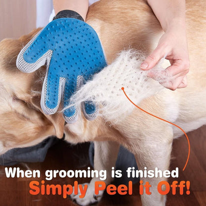 Pet Dog Cat Massage Hair Removal Grooming Comb Touch Cleaning Brush Magic Glove - Pink Right Hand V528-PACKAGE-PINKRIGHTHAND73799