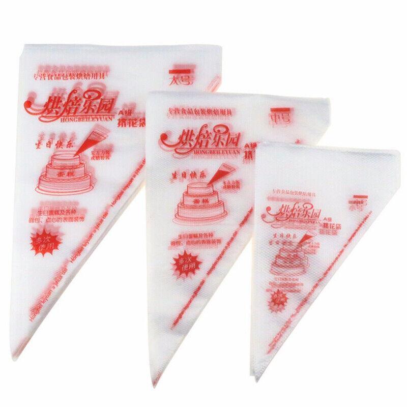 100-200Pcs Disposable Piping Bags For Cake Decor Icing Frosting Piping Nozzles - Red-Small *100 PCS V528-PACKAGE-RED-SMALL-100PCS30656