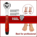 Foot File Hard Skin Remover Callus Shaver Corn Cutter Tool Pedicure + 10 Blades V528-PACKAGE-SRCUBBER10BLADES76986