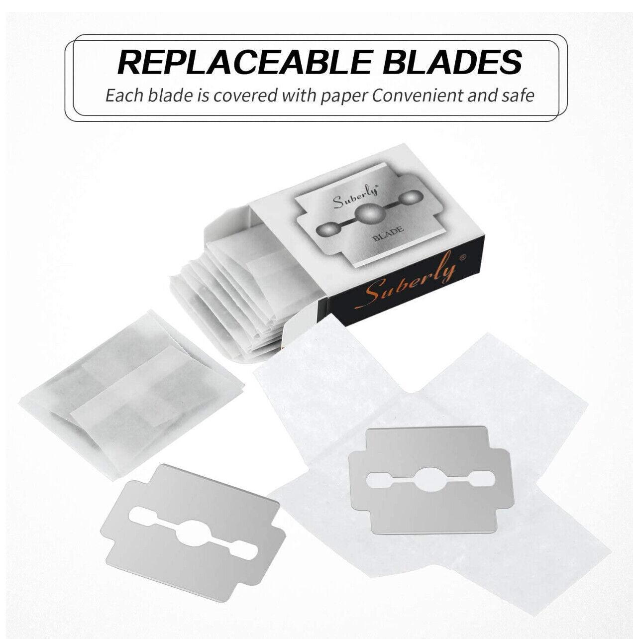 Foot File Hard Skin Remover Callus Shaver Corn Cutter Tool Pedicure + 10 Blades V528-PACKAGE-SRCUBBER10BLADES76986