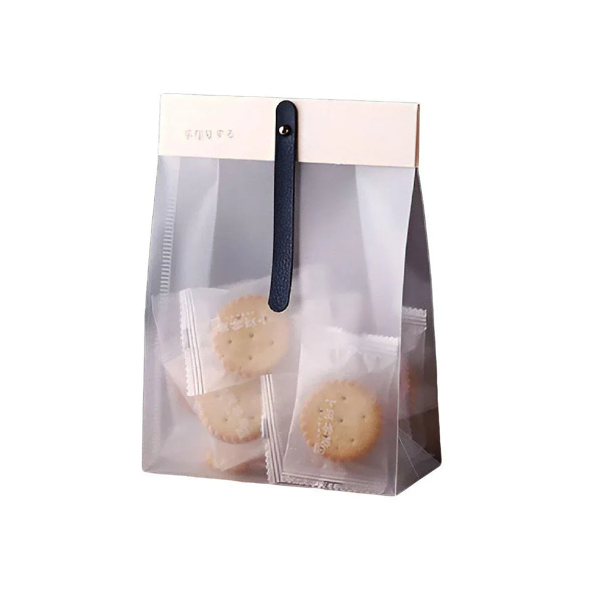 50pcs Transparent Snack Bags Biscuit Candy Bags Resealable Food Packaging - Blue V528-PACKAGING-BAGS-50PCS-BLUE-651179
