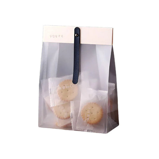 50pcs Transparent Snack Bags Biscuit Candy Bags Resealable Food Packaging - Blue V528-PACKAGING-BAGS-50PCS-BLUE-651179