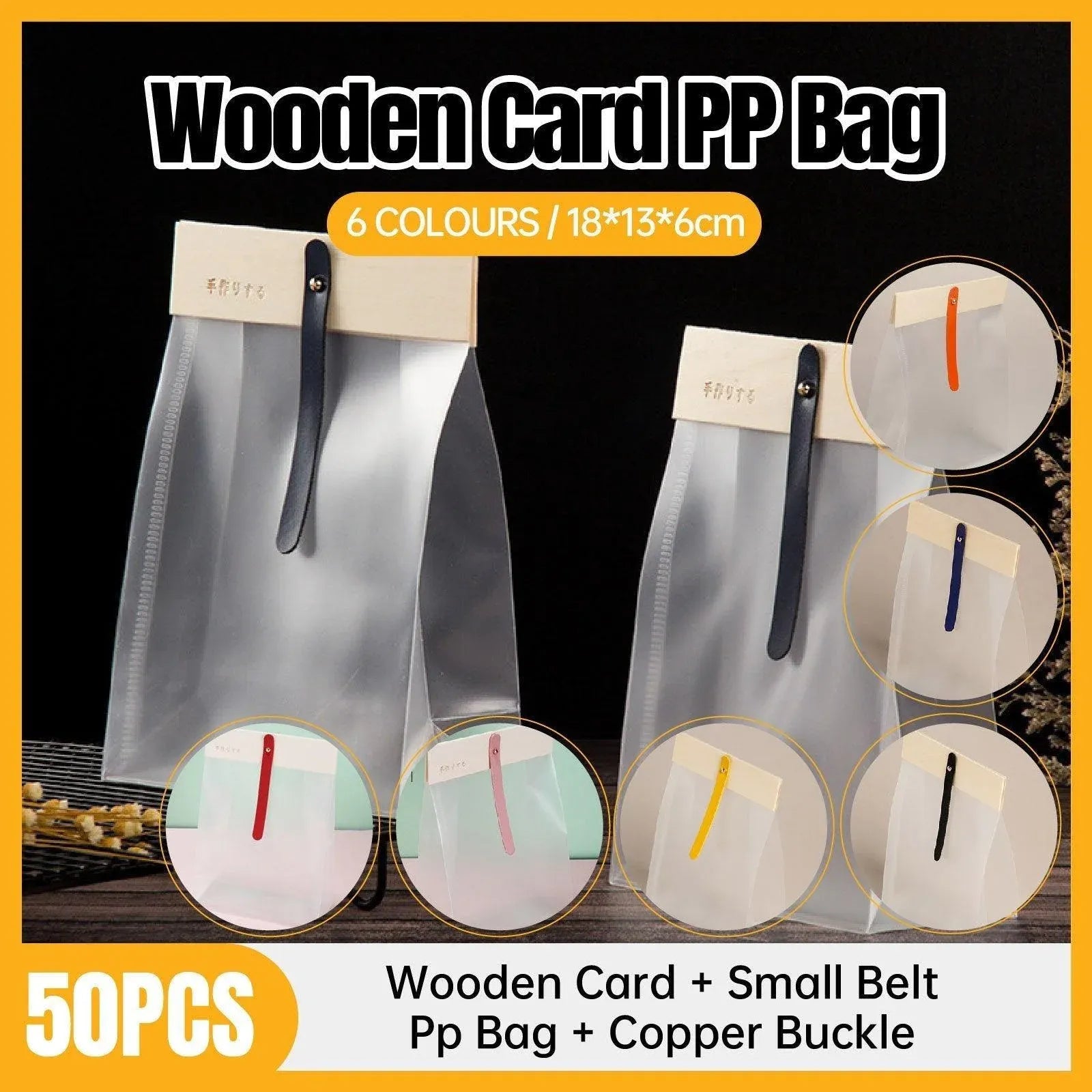 50pcs Transparent Snack Bags Biscuit Candy Bags Resealable Food Packaging - Red V528-PACKAGING-BAGS-50PCS-RED-727785