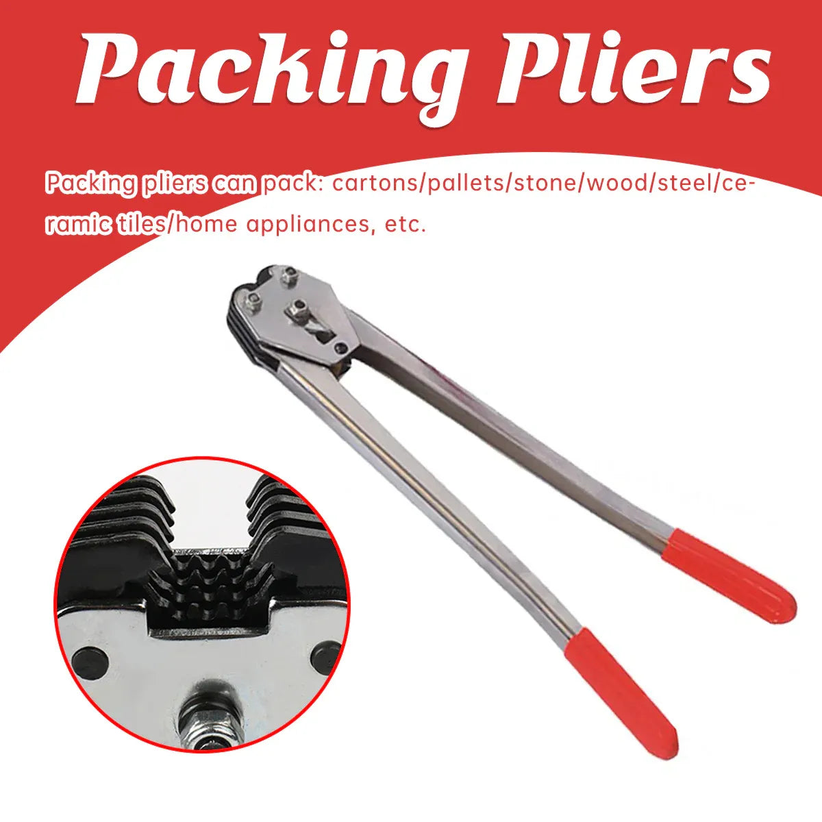 Manual Strapping Tool Set Packing Banding Pliers Practical Tensioner Sealer V528-PACKING-PLIERS-242128