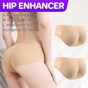 Beige Seamless Padded Butt Lifter Briefs Hip Enhancer Underwear for Women - S ( Hipline:80-84cm ) V528-PADDEDBUTT-BEIGE-S-659388