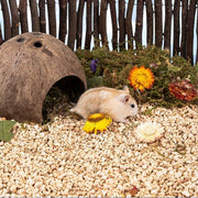Plants Corncob Bedding Nest Pad for Hamster Rabbit Hedgehog Small Pet Supplies - Flower And Grass Corn Cob V528-PADDING-HC-820304