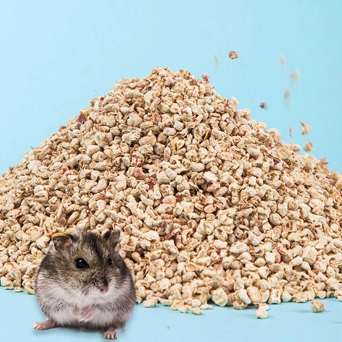 Plants Corncob Bedding Nest Pad for Hamster Rabbit Hedgehog Small Pet Supplies - Flower And Grass Corn Cob V528-PADDING-HC-820304