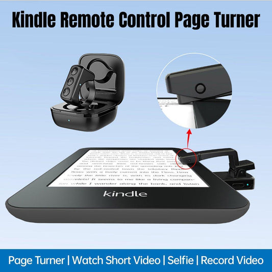 Remote Control Page Turner Ring for Kindle Novel Page Turning Bluetooth E-Reader V528-PAGETURNER-BLACK-435913