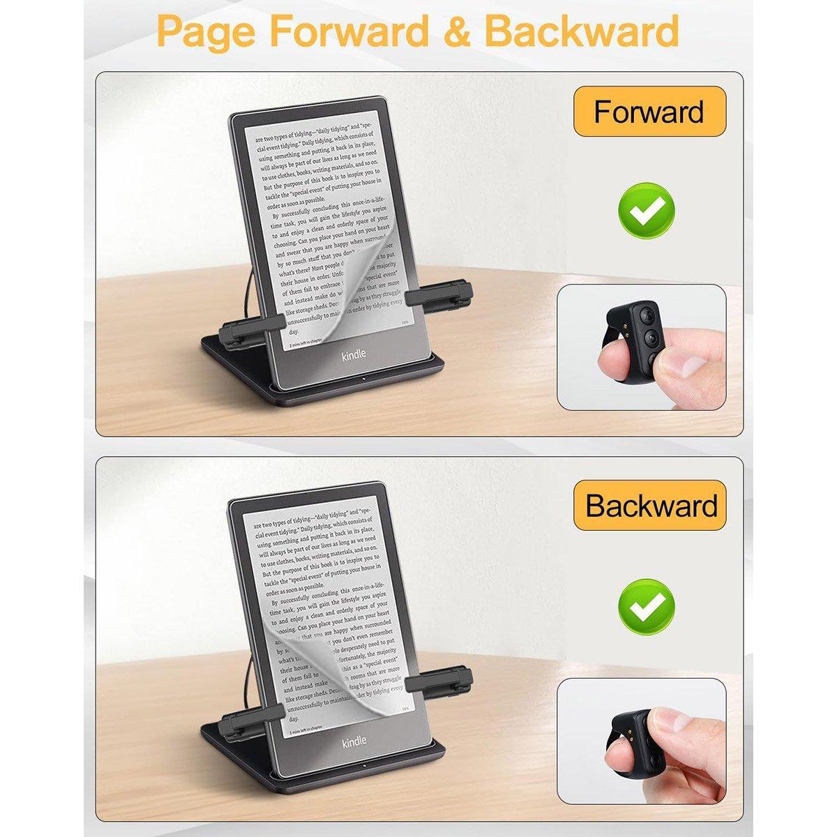 Remote Control Page Turner Ring for Kindle Novel Page Turning Bluetooth E-Reader V528-PAGETURNER-BLACK-435913