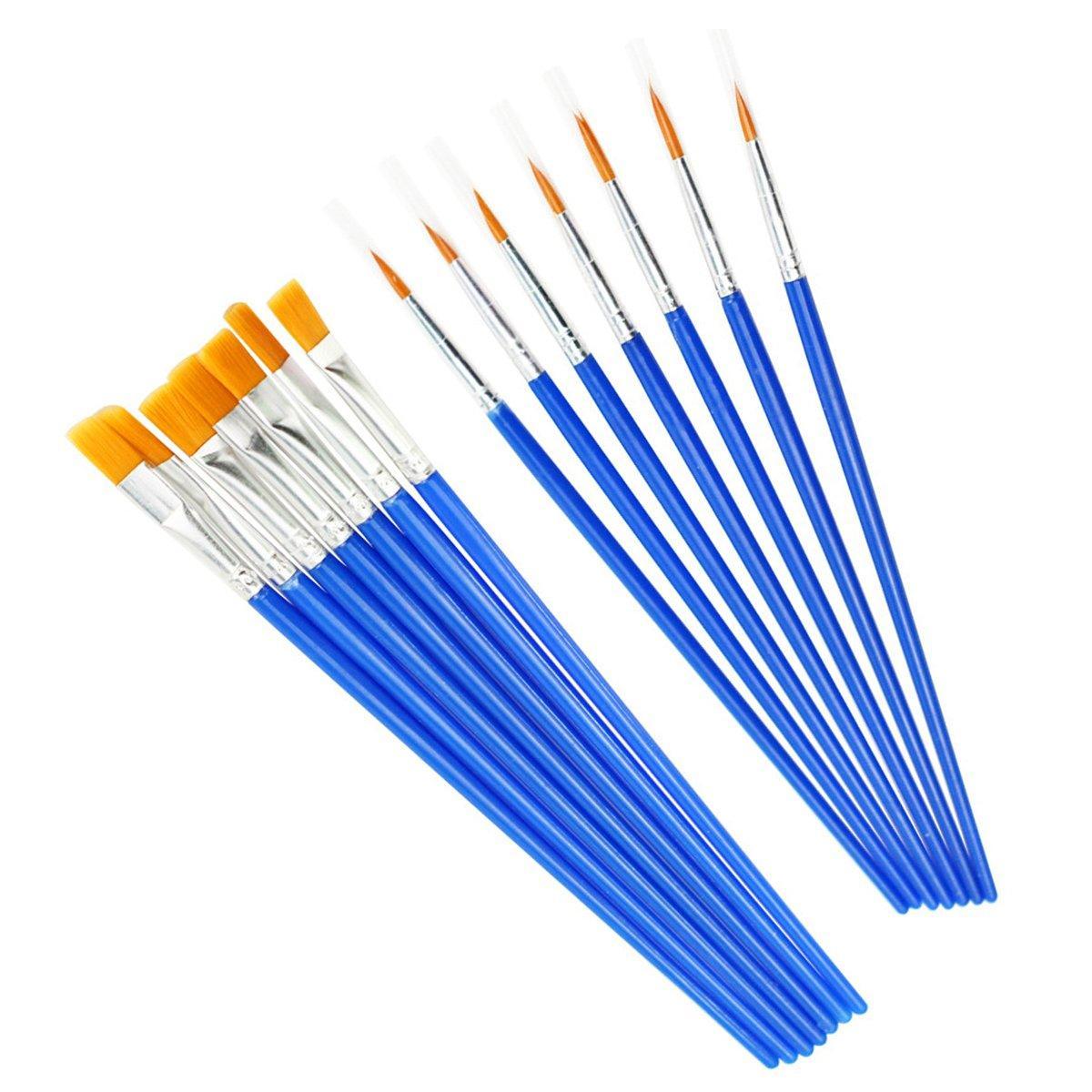 50/100PCS Plastic Flat Tip Hook Line Brushes for DIY Ceramics and Watercolor Painting - 50PCS Hook Line Pen V528-PAINTBRUSH-TINE-50PCS-493049