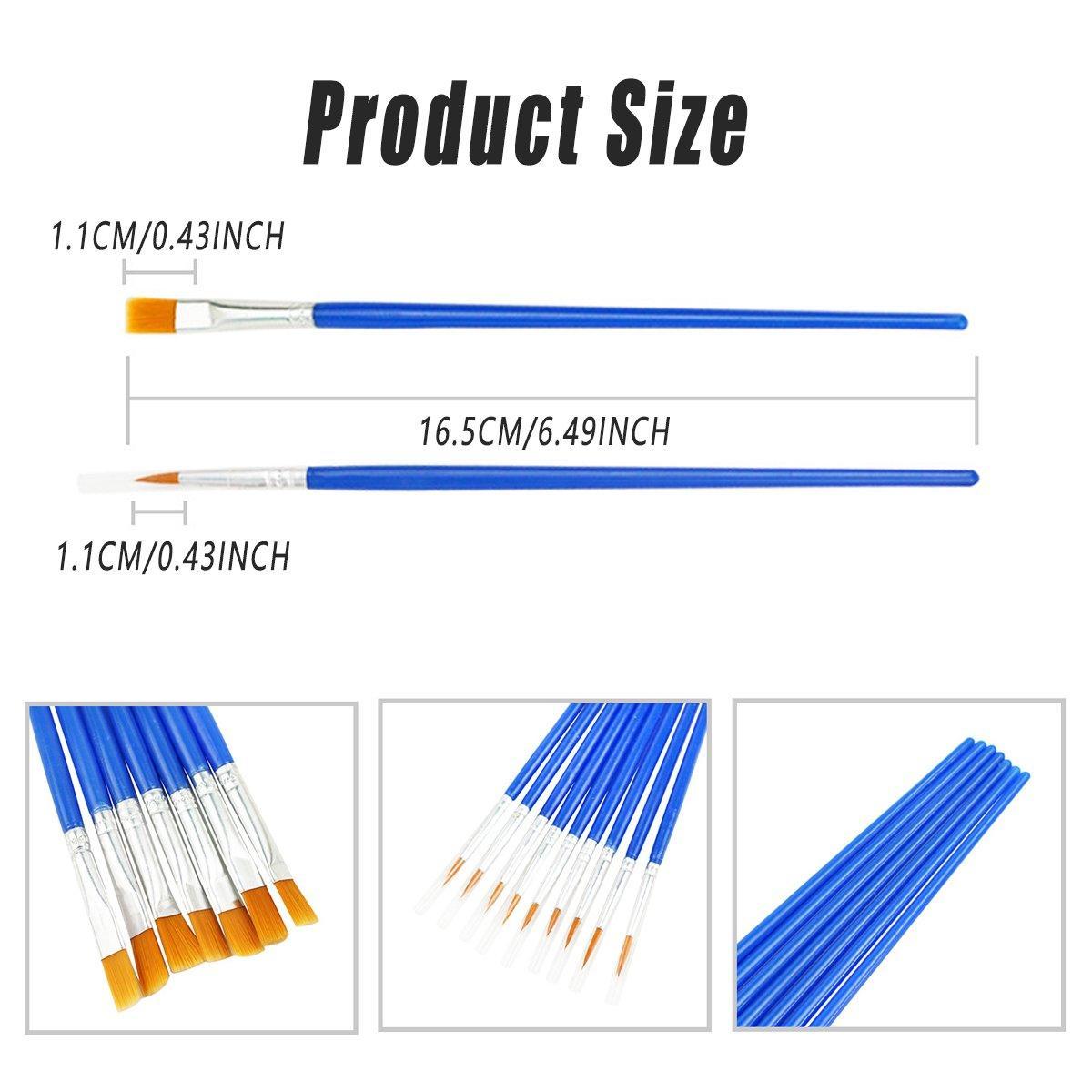 50/100PCS Plastic Flat Tip Hook Line Brushes for DIY Ceramics and Watercolor Painting - 50PCS Hook Line Pen V528-PAINTBRUSH-TINE-50PCS-493049