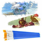50/100PCS Plastic Flat Tip Hook Line Brushes for DIY Ceramics and Watercolor Painting - 50PCS Hook Line Pen V528-PAINTBRUSH-TINE-50PCS-493049