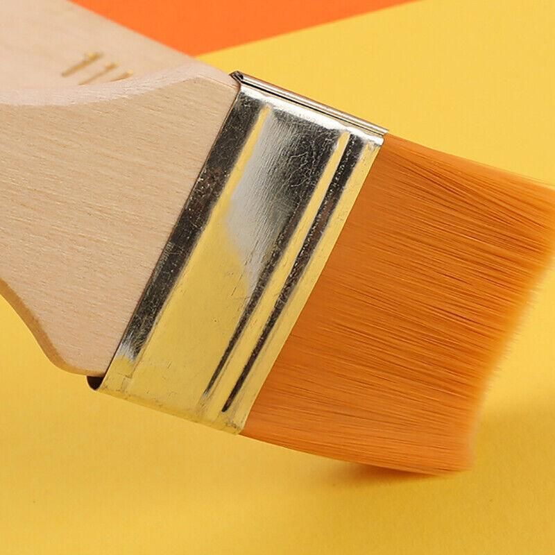 3Pack Art Brushes Flat Paint Set Drawing Painting Wooden Handle Craft V528-PAINTINGBRUSH-3PCS-601448