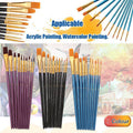 10pcs Artist Paint Brush Set Acrylic Oil Watercolour Gouache Painting Supplies - Blue V528-PAINTPENBLUE166843