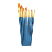 10pcs Artist Paint Brush Set Acrylic Oil Watercolour Gouache Painting Supplies - Blue V528-PAINTPENBLUE166843