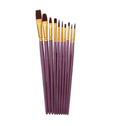 10pcs Artist Paint Brush Set Acrylic Oil Watercolour Gouache Painting Supplies - Blue V528-PAINTPENBLUE166843