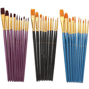 10pcs Artist Paint Brush Set Acrylic Oil Watercolour Gouache Painting Supplies - Purple V528-PAINTPENPURPLE4138574